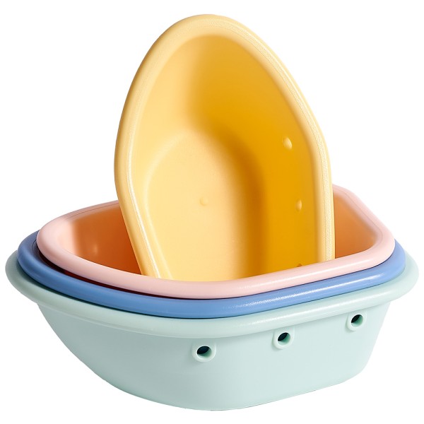 Floating boats made from plant-plastic - Pastel