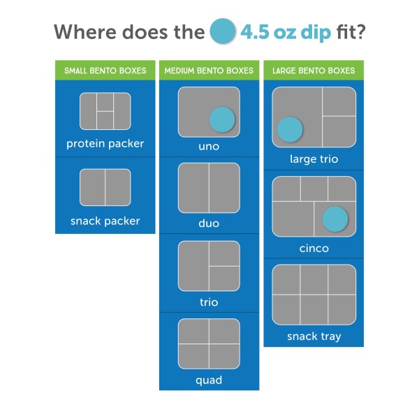 Dips (pack de 2) - 4.5oz / 140ml - Azul