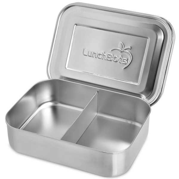 Small Snack Packer - 2-Fach Mini Bento-Box aus Edelstahl - Edelstahl