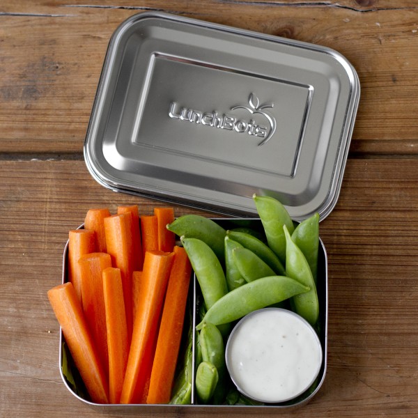Small Snack Packer - 2-Fach Mini Bento-Box aus Edelstahl - Edelstahl