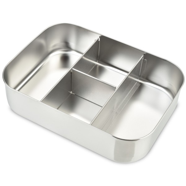 Small Protein Packer - 4-Fach Mini Bento-Box aus Edelstahl - Edelstahl