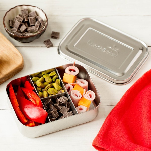 Small Protein Packer - 4-Fach Mini Bento-Box aus Edelstahl - Edelstahl