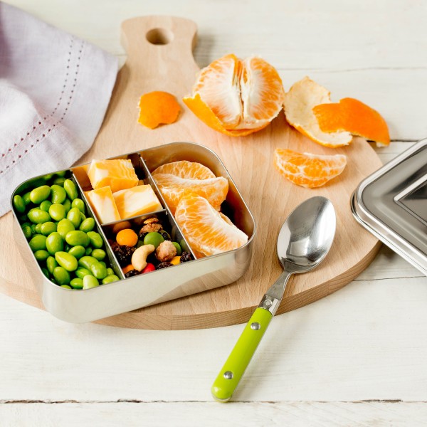 Small Protein Packer - 4-Fach Mini Bento-Box aus Edelstahl - Edelstahl