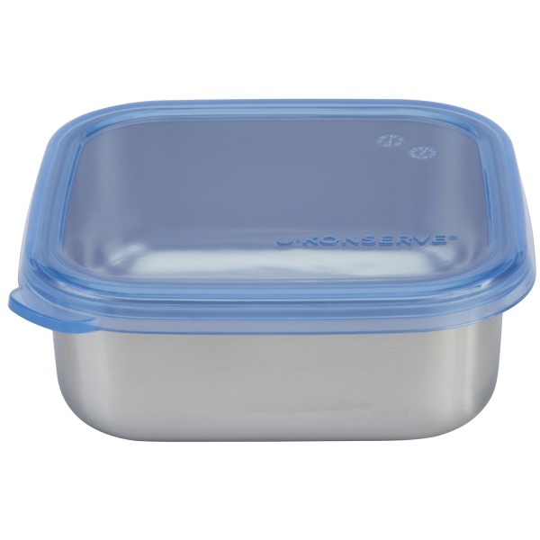 Square to-go food storage container - small 15oz / 450ml - Cosmic Blue