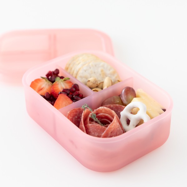 Bento box silicone (3 parties) - Rose Jelly