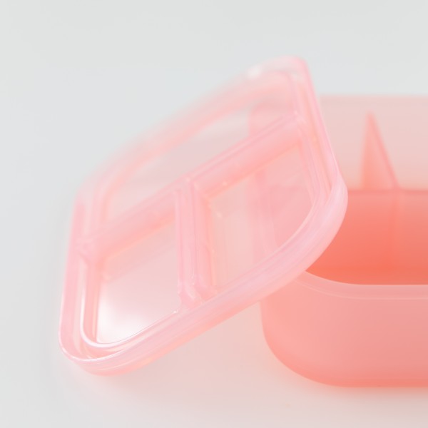 Bento box silicone (3 parties) - Rose Jelly