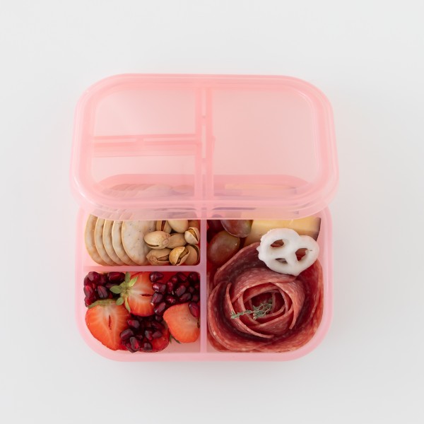 Bento box silicone (3 parties) - Rose Jelly