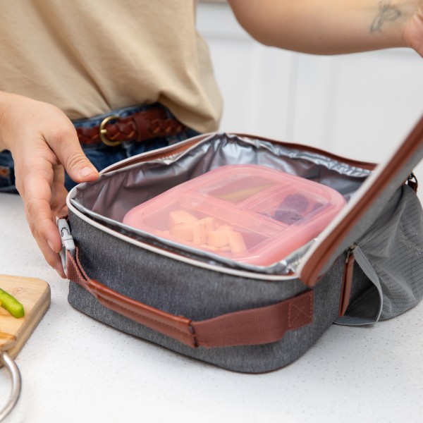 Bento box silicone (3 parties) - Rose Jelly