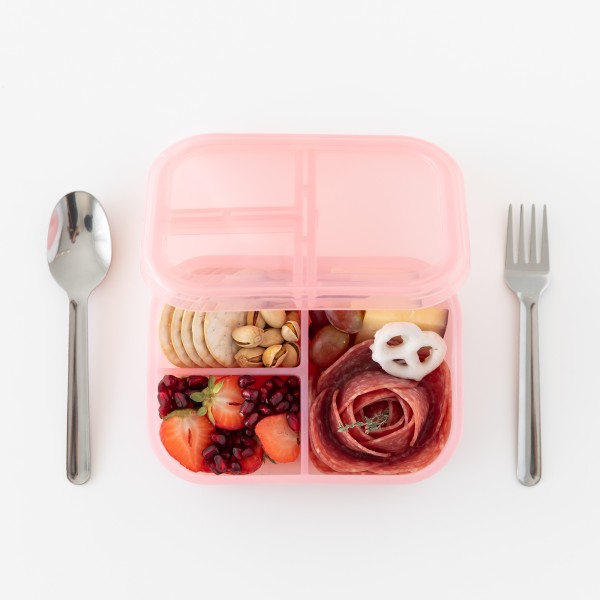 Bento box silicone (3 parties) - Rose Jelly