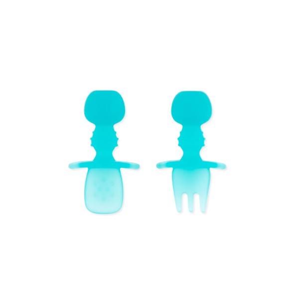 Siliconen Chewtensils® - Blauw Jelly