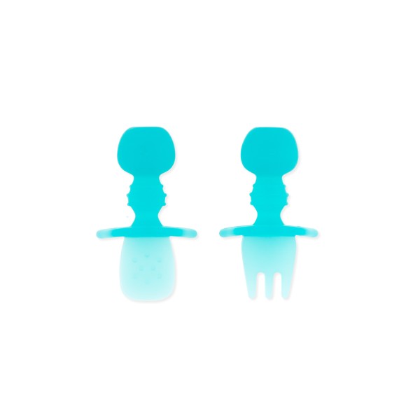 Siliconen Chewtensils® - Blauw Jelly