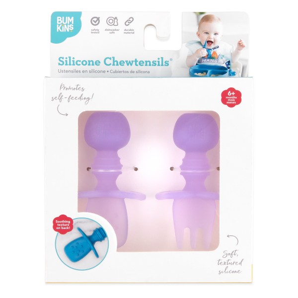 Siliconen Chewtensils® - Paars Jelly