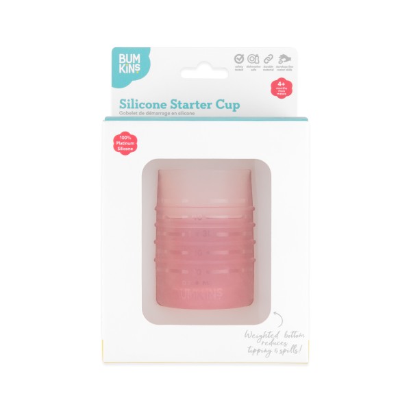 Siliconen startbeker - Roze Jelly