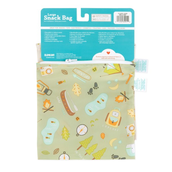 Herbruikbaar snackzakje - large (2 stuks) - Camp Friends & Camp Gear