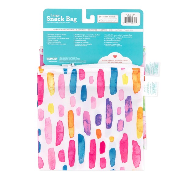 Sac à Collations - Grand (2 paquet) - Watercolor & Brush Strokes