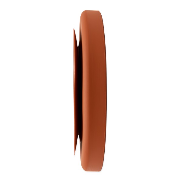 Plato Adherente de Silicona (3 compartimentos) - Arcilla