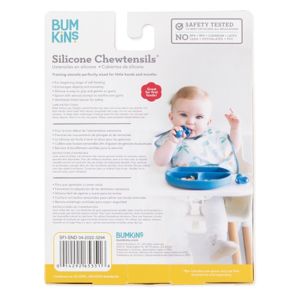 Chewtensils® Cubiertos de Silicona - Arena