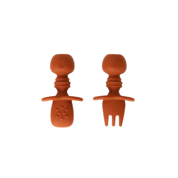 Chewtensils® Cubiertos de Silicona - Arcilla
