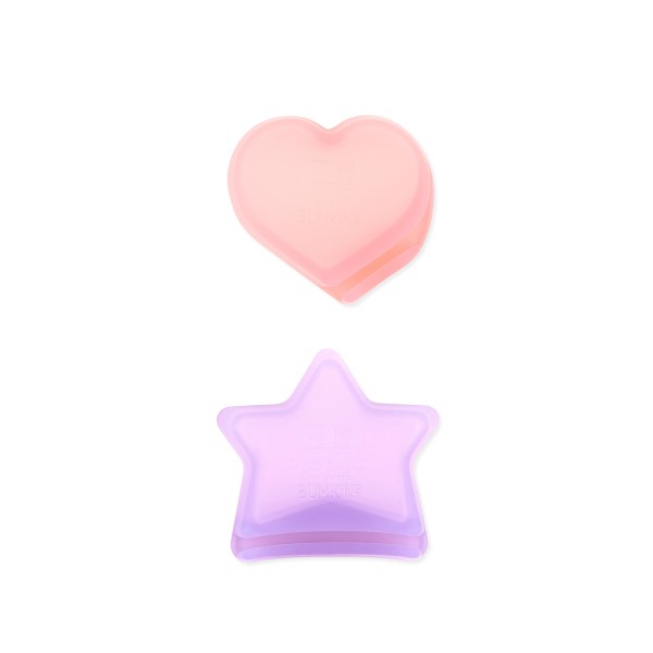 Siliconen dipsausbakjes (2 stuks) - Purple Jelly & Pink Jelly