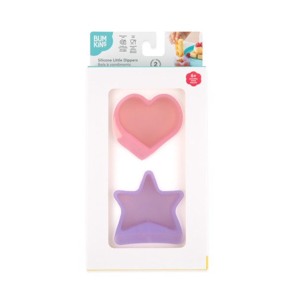 Siliconen dipsausbakjes (2 stuks) - Purple Jelly & Pink Jelly