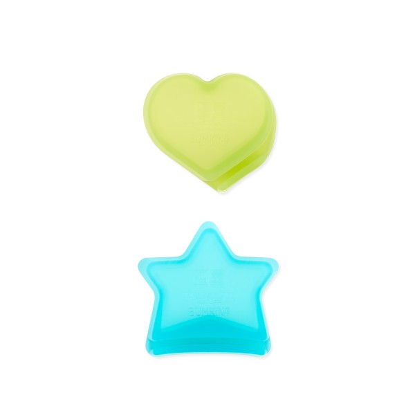 Siliconen dipsausbakjes (2 stuks) - Blue Jelly & Green Jelly