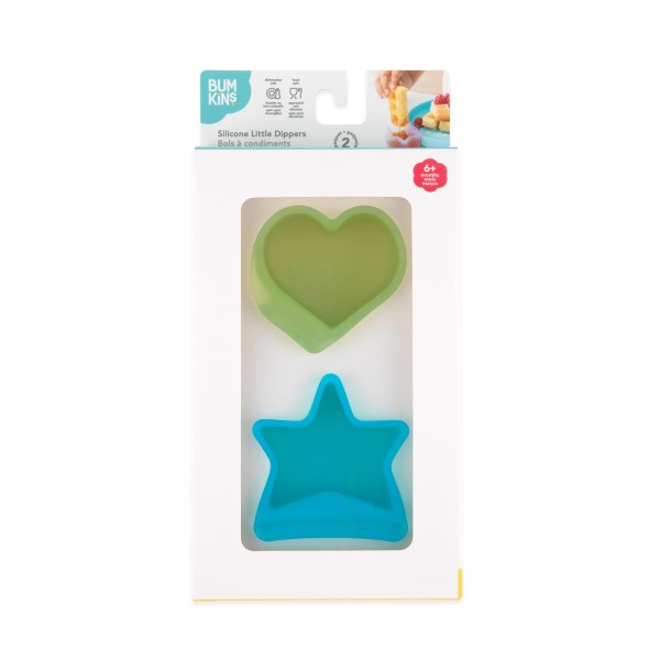 Siliconen dipsausbakjes (2 stuks) - Blue Jelly & Green Jelly