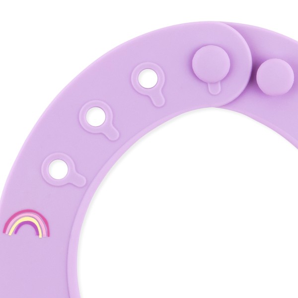 Silicone bib - Rainbows