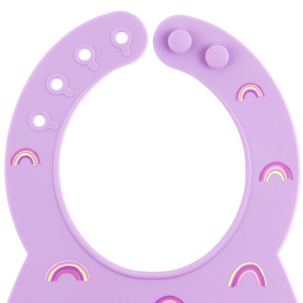 Silicone bib - Rainbows