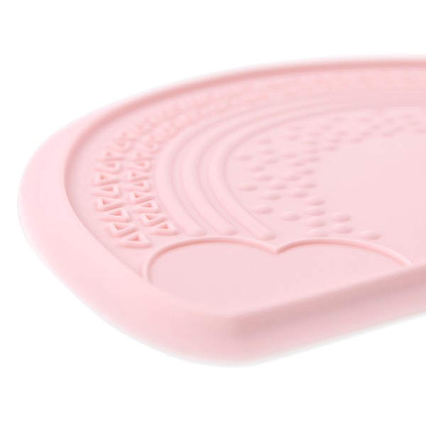 Sensorische Tischset aus Silikon - Rosa