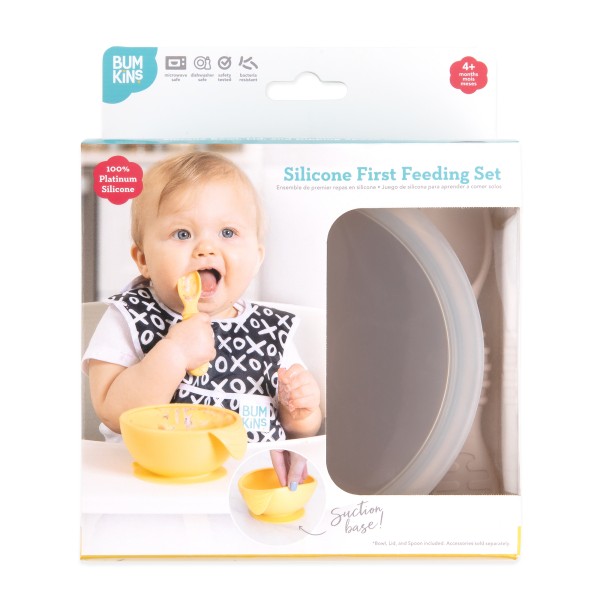 Silicone First Feeding Set - Sand