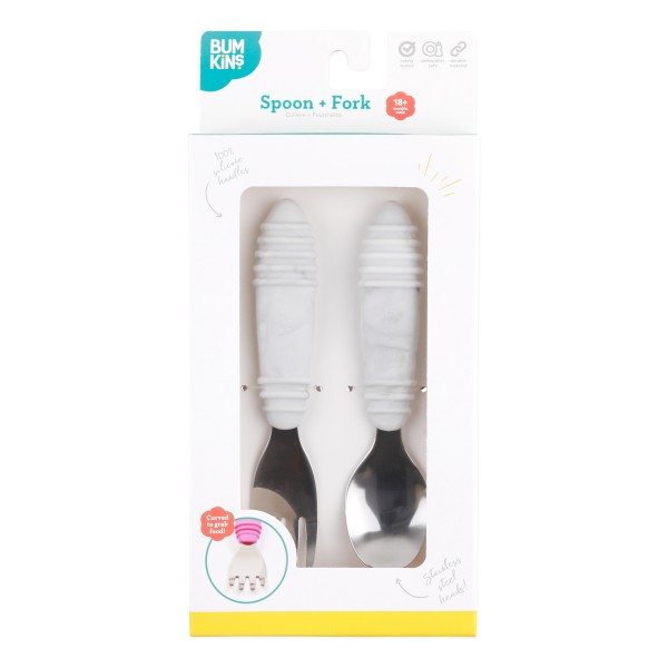 Lepel + vork - Marmer