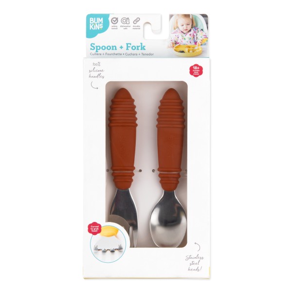 Spoon + Fork - Clay