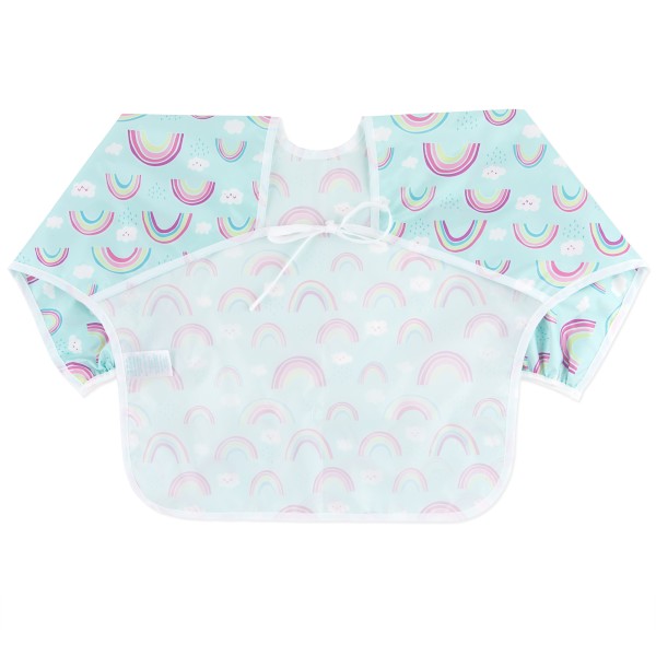 Sleeved bib - Rainbows