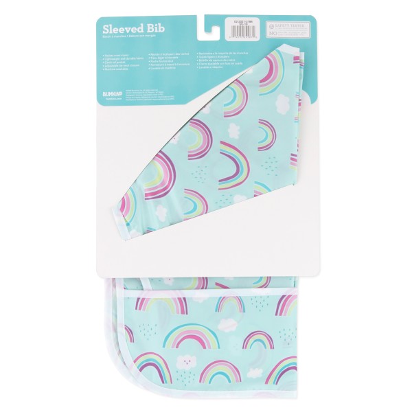Sleeved bib - Rainbows