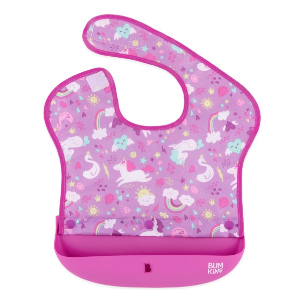 Swap pocket bib - Unicorns & Rainbows