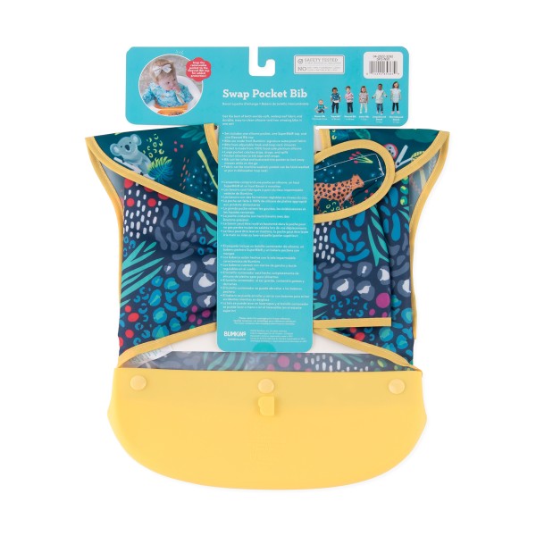 Swap pocket bib - Jungle & Animal Prints
