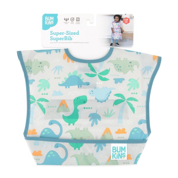 Super-Größe SuperBib® Lätzchen - 6-24 Monate - Dinosaurs