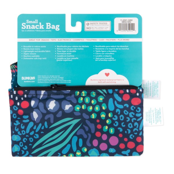 Reusable snack bag - small (2 pack) - Jungle & Animal Prints