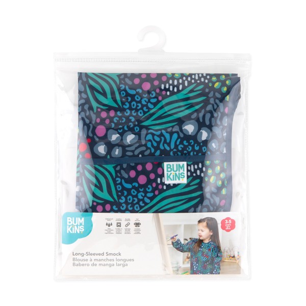 Langärmeliger Malkittel - Animal Prints