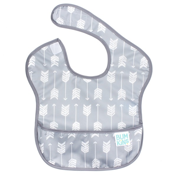 SuperBib® Baby Slab - 6-24 maanden - Grijs Pijl