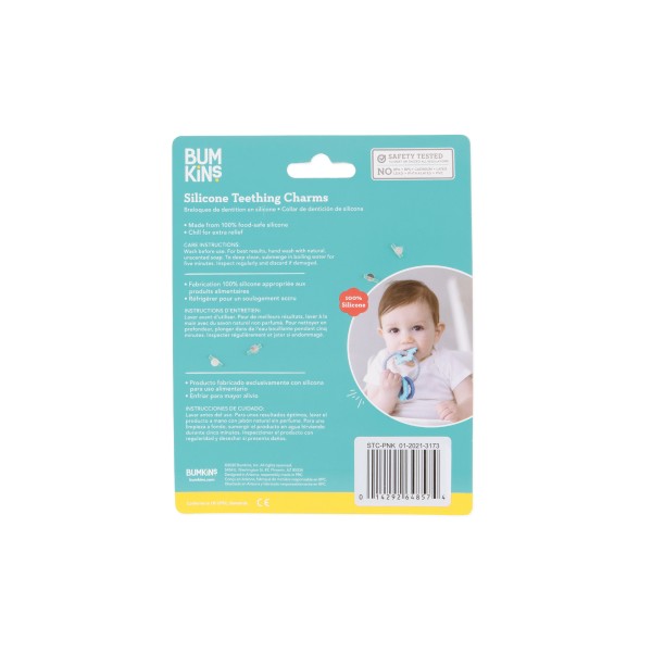 Silicone Teething Charms - Pink