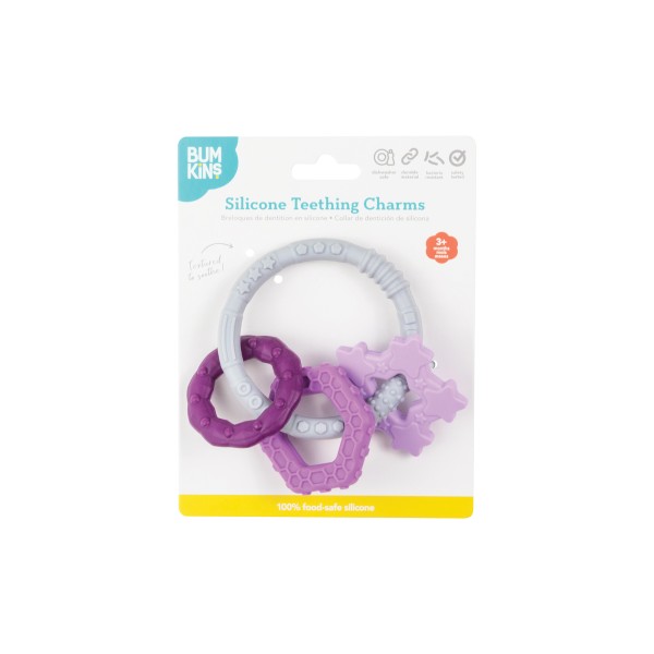 Breloques de Dendition en Silicone - Violet