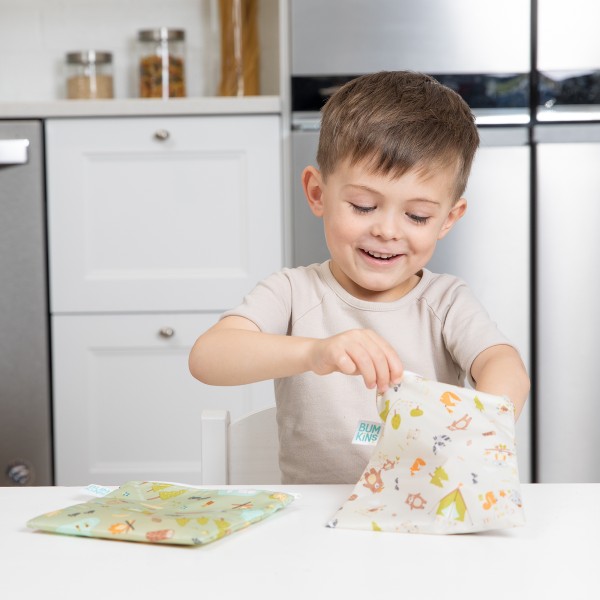 Herbruikbaar snackzakje - large (2 stuks) - Camp Friends & Camp Gear