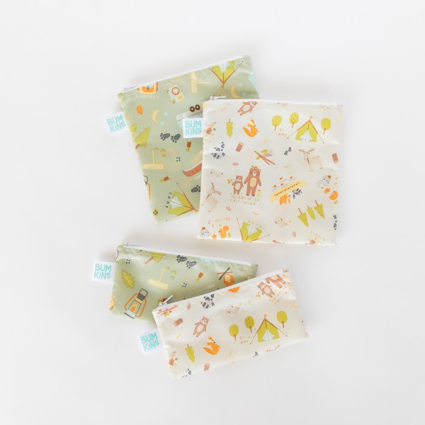 Herbruikbaar snackzakje - large (2 stuks) - Camp Friends & Camp Gear