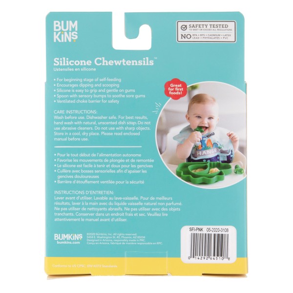 Chewtensils® Ustensiles en silicone - Rose