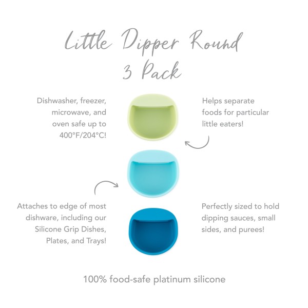 Siliconen dipsausbakjes (3 stuks) - Gumdrop