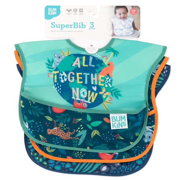 SuperBib® (3 pack) - All Together Now, Jungle, Animal Prints