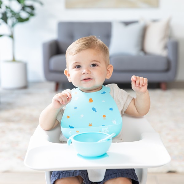 Siliconen Slab met Opvangbakje - 6-24 maanden