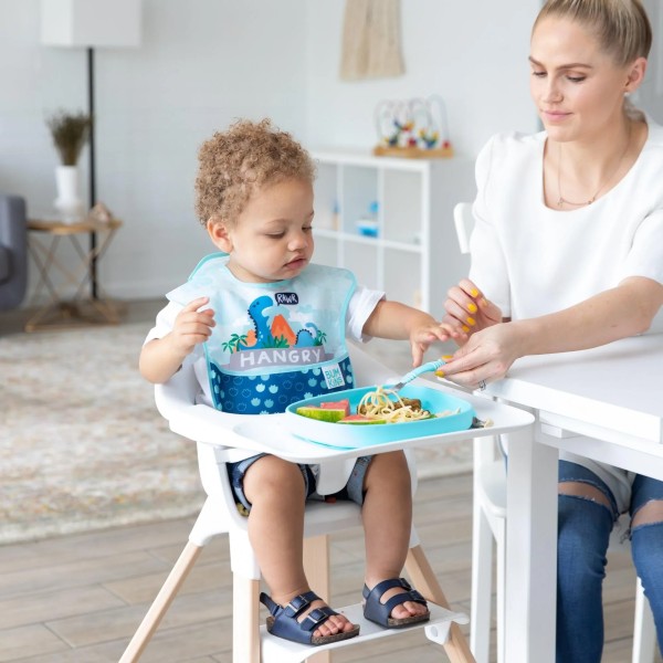 Siliconen tray bord met zuignap - Blauw