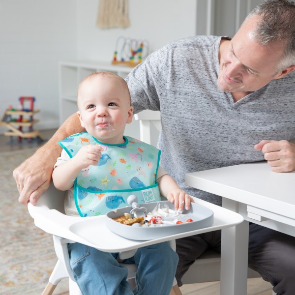 Silikon-Saugnapf-Tablett - Grau